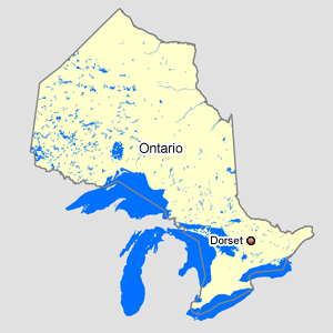 Map of Ontario with Dorset